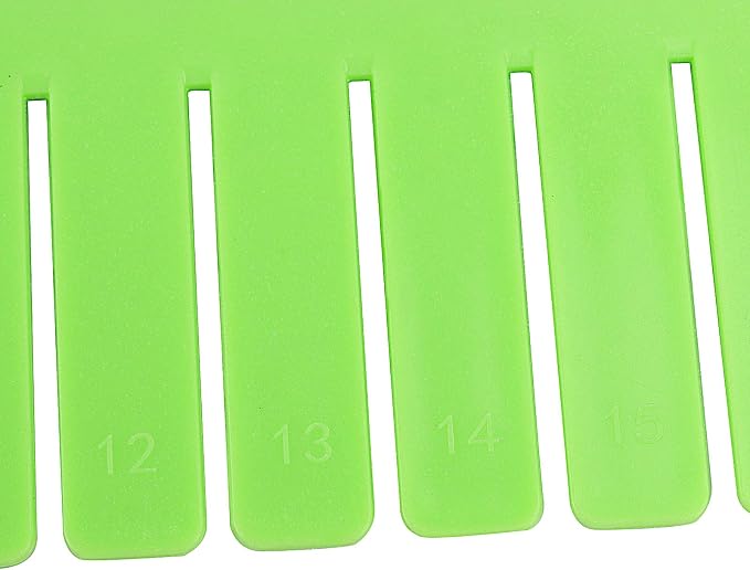 ZOENHOU 60 PCS Green Drawer Dividers, 12.6 x 2.8 Inch Adjustable Premium Plastic Drawer Divider Organizers for Makeup Drawers Desktop Kitchen drawer Organizers and Storage