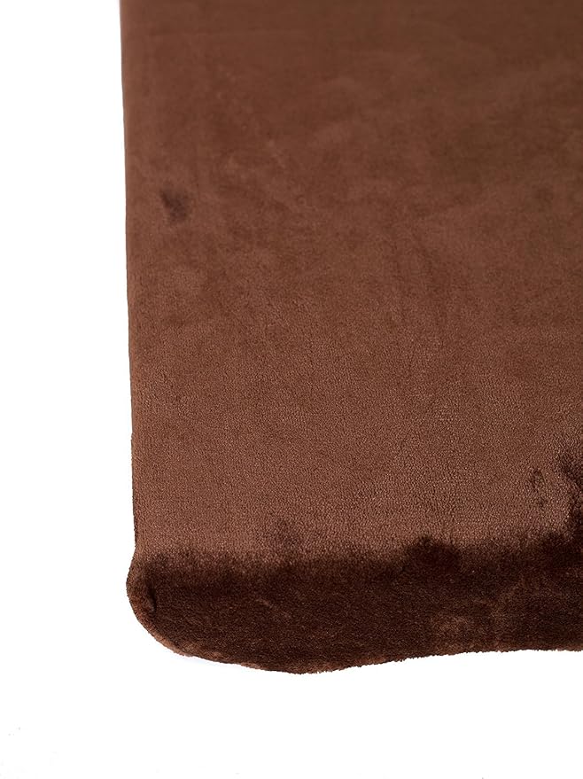 BIRDROCK HOME Memory 3" Memory Dog Bed | Ultra Soft Plush Pet Bed | Pet Mat (40 x 26, Brown)
