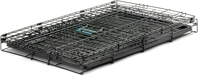 Carlson Secure and Compact Double Door Metal Dog Crate, Medium with Divider Panel