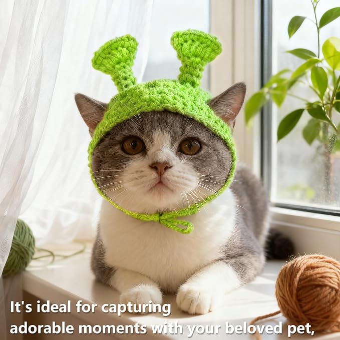 Cute Cat Hat Costume Suitable for 5 to16 lbs - cat Hats for Cats only Head Circumference 11" or Less Kitten hat pet Photography Outfits