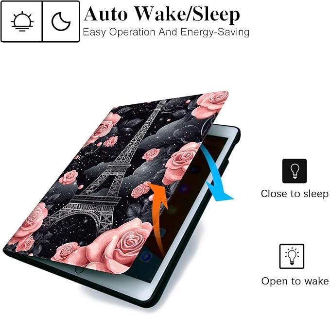 for Samsung Galaxy Tab S10 Plus 2024/S9 Plus/S9 FE Plus 5G 2023 12.4 Inch Tablet Case,Auto Wake/Sleep,Adjustable Stand Protective Cover - Galaxy Cat