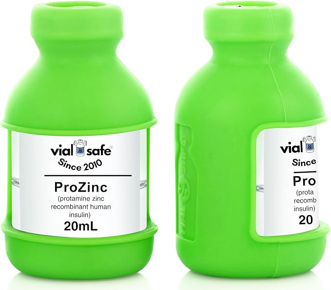 VIAL SAFE Insulin Vial Protector Case for ProZinc 20mL Cats & Dogs 2-Pack