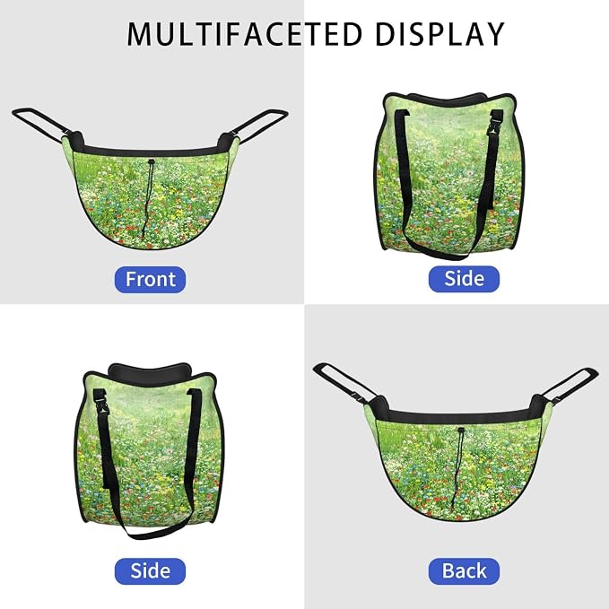 Wildflower Meadow Car Seat Organizer-Backseat Storage Bag for Travel | Waterproof Durable. Holds Snacks Gear Essentials. Fits Most Cars.