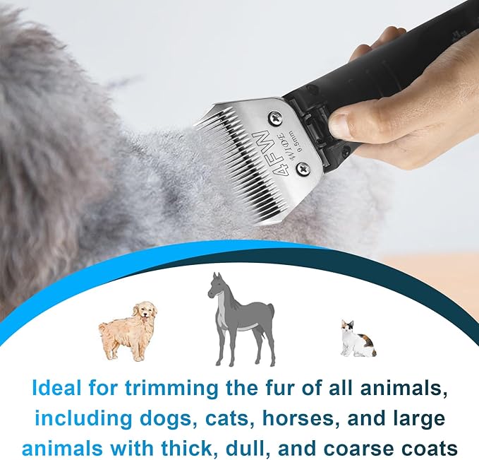 5FW Dog Grooming Wide Blade,Detachable Pet Dog Grooming Blades,Compatible with Andis,Oster A5,Wahl km10 Clippers.Cutting Length 1/4 in(6.3mm)