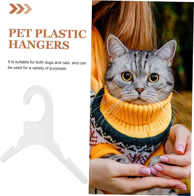 BESPORTBLE 30pcs Dog Clothes Hanger Pet Apparel Rack for Dog and Cat Clothing Hanging Racks for Indoor Closet and Pet Shop Use Non-Skid Design