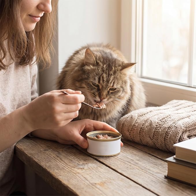 4 Pcs Dog Cat Spoon Wet Dog Food Scoop Portable Pet Feeding Spoon Stainless Steel Pet Food Can Spoons Wet Foods Storage and Feeder Pets Ladle for Cat Dogs Canned Foods(Silver)
