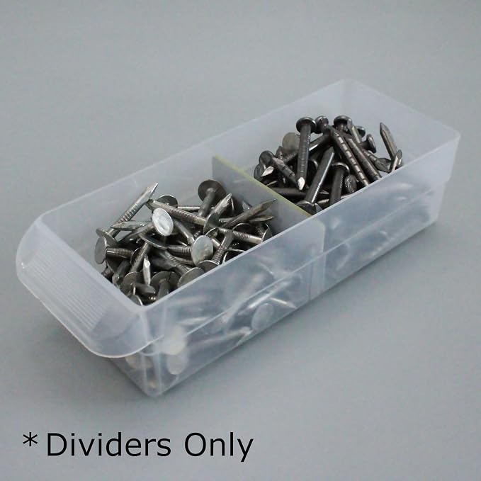 (32-Pack) Small Drawer Dividers compatible with Craft Cabinet and Hardware Storage Organizers, (Dividers Only) Made of High-Strength Fiberglass, Easy to Label
