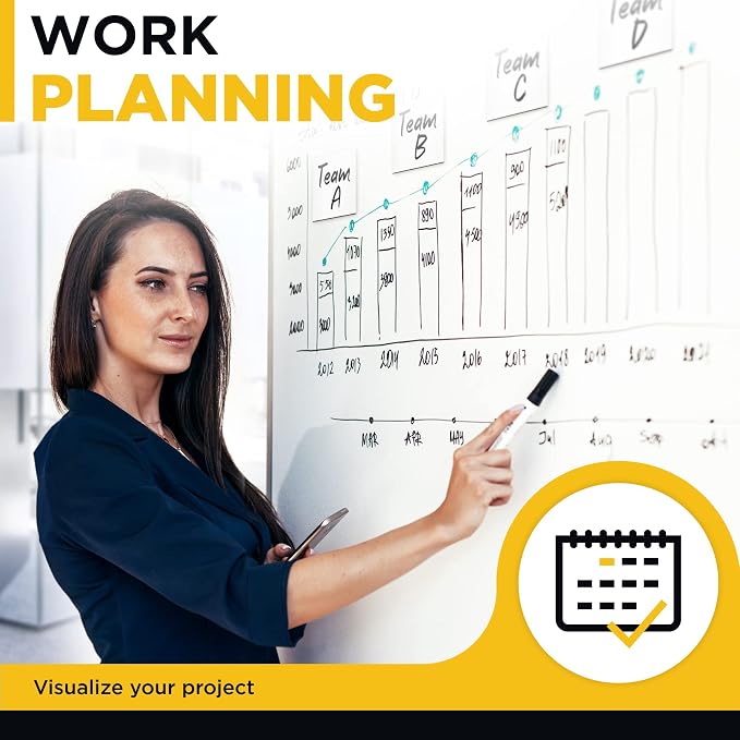 X-bet MAGNET Dry Erase Magnetic Labels, 3x3 (7.5x7.5cm), 10 pcs, White | Reusable Write-On Magnet Stickers for Fridge, Whiteboard & Classroom, Erasable Blank Labels & Sticky Notes