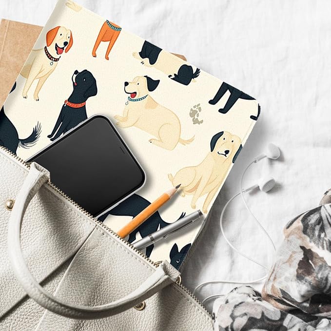for Microsoft Surface Pro X/Pro X Plus-13 2019/2020/2021/2024 Tablet Case,Auto Wake/Sleep,Adjustable Stand Protective Cover - Cute Cartoon Dog