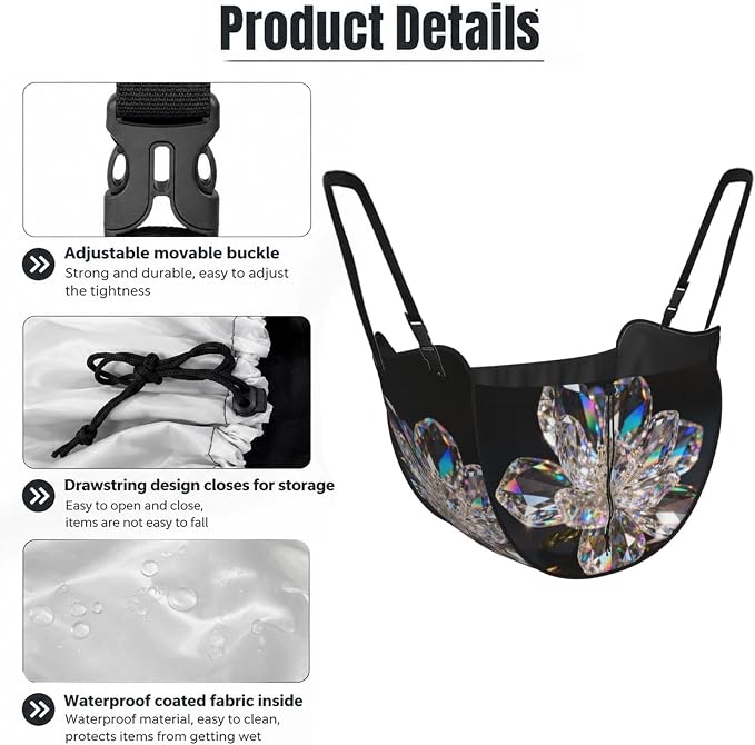 crystal Car Seat Organizer-Backseat Storage Bag for Travel | Waterproof Durable. Holds Snacks Gear Essentials. Fits Most Cars.