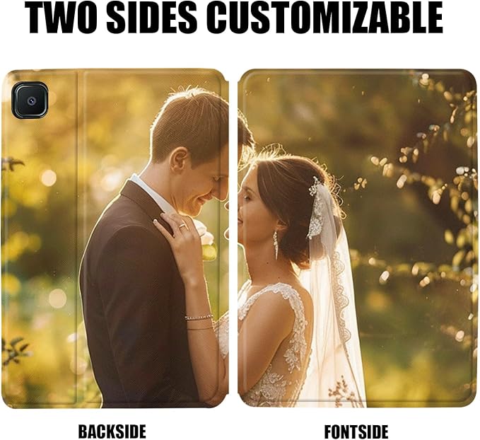 Custom Photo Personalized Flip Case for Samsung Galaxy Tab S6 lite 10.4 inch(2024),Model Code: SM-P620/P625, Samsung Galaxy Tablet Customized Picture Text Leather Stand Cover Protective Case