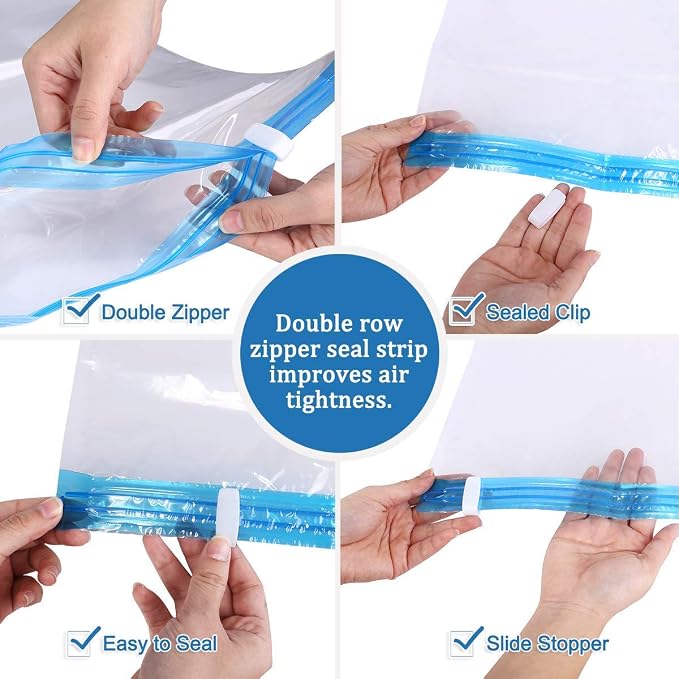 50 PACK Compress Vacuum Seal Storage Bag Space Saver LARGE size wholesale Deal