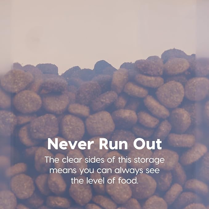 IRIS USA Dog Food Storage Container, Up to 40 lbs, Almond, Made in USA | Wheels for Mobility, Airtight Seal, BPA-Free, Best for Bird Seed, Cat food, Cat Litter, Chicken Feed, Pellets