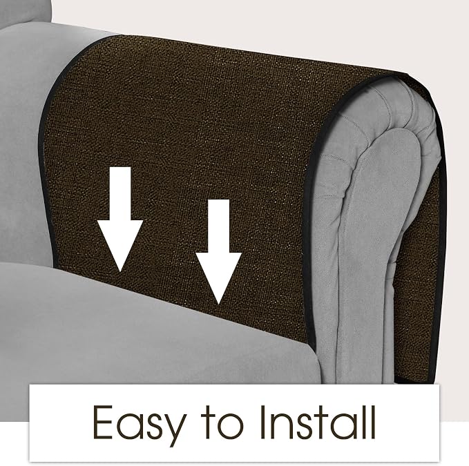 Joywell Tv Controller Holder for Couch Armchair Caddy Recliner Armrest Organizer Non Slip Sofa Arm Chair Caddie with 6 Pocket Storage for Magazine, Tablet, Phone, iPad, Dark Chocolate