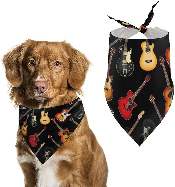 Lightweight Adjustable Pet Scarves Guitars for Dogs and Cats Picnic, Camping, Beach Outings, Going Out, Casual Daily Use