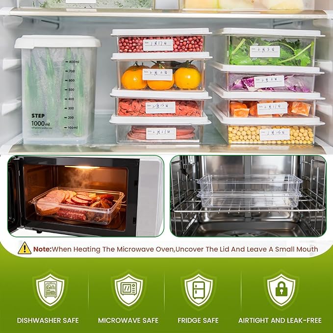 3pcs Small Deli Meat Container with Lids for Cold Cuts Ham Salami Storage | Stackable, Transparent, BPA Free, Refrigerator Organizer, for Cheese Meal Prep Food Storage Boxes