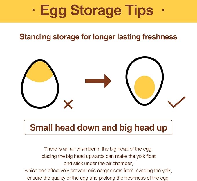 2 Tier Egg Holder for Refrigerator, 40 Eggs Clear Drawer Organizer | Clear Stackable Holder Tray with Drawer for Fridge, Storage Container with Handles for Refrigerator, Countertop, Kitchen