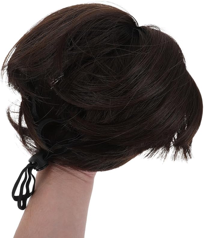 Generic Puppy Wig and Built-in Elastic Band with Adjustable Straps 4pcs and Pet Costume Wig Easy to Use for Halloween Accessories for Dogs and Cats Holiday Dress up Party