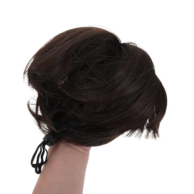 TEHAUX 4pcs Funny Pet Wig for Dogs and Cats, Soft Faux Wig Accessories Adjustable Straps and Snug Fit, for Themed Photoshoots and Festive Photo Props, Easy to Use Costume Headgear