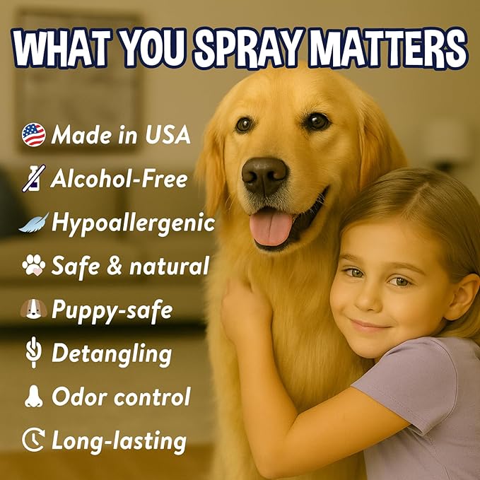 Bodhi Dog Waterless Shampoo - Natural Dry Shampoo for Dogs & Cats - Neutralizes Pet Odor - No Rinse Required - Made of Natural Extracts - Safe for Sensitive Skin - Made in USA - Lavender (8 Fl Oz)