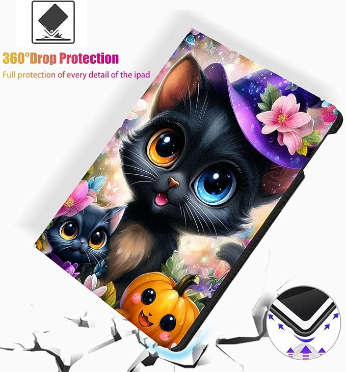 for Samsung Galaxy Tab A9 8.7 Inch 2023 Model X110/X115/X117 Tablet Case,Auto Wake/Sleep,Adjustable Stand Protective Cover - Corgi Floral