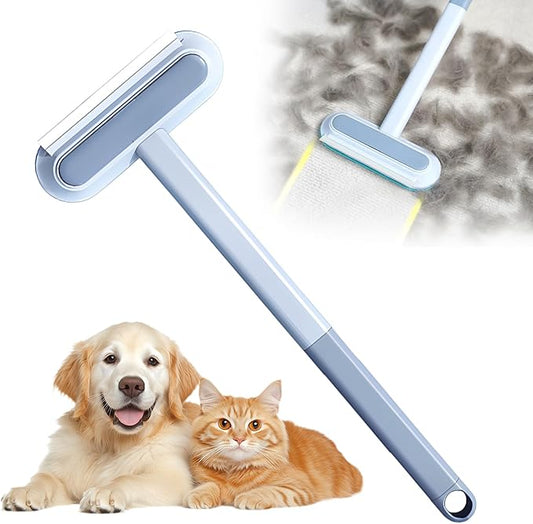 Pets Hair Remover, 2025 Upgrade 4 in 1 Pet Hair Removal Tool, Long Handle Dog Hair Remover Brush, Multifunctional Hair Remover Brush for Carpets, Clothes, Bedding (1)