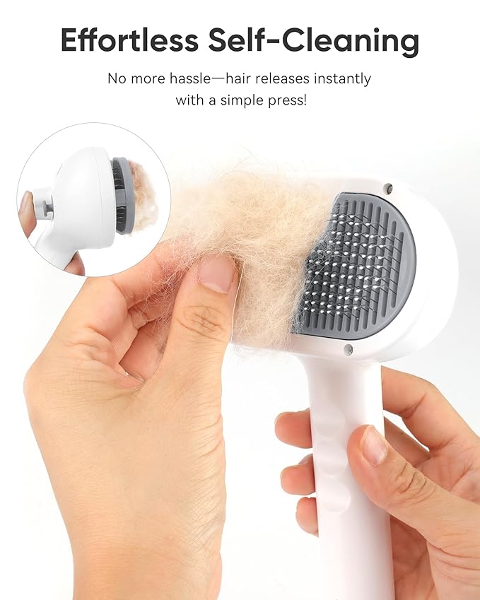 Pet Steam Brush Dog Cat 2026 New Grooming Comb for Shedding, Floating Hair, Smooth & Detangling, Gentle Cool Mist Softens Hair Reduces Static Helps Pets Who Dislike Bathing