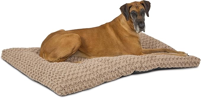 MidWest Homes for Pets Plush Ombre Swirl Dog Bed; Mocha 54-Inch for Giant Breeds