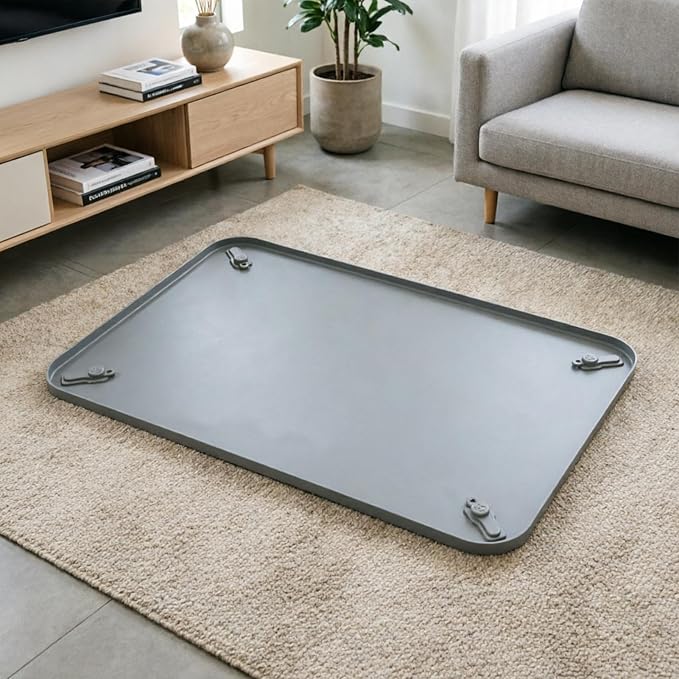 Pee Pad Holder - Silicone Tray, Spillproof Non Slip Pet Training Accessory