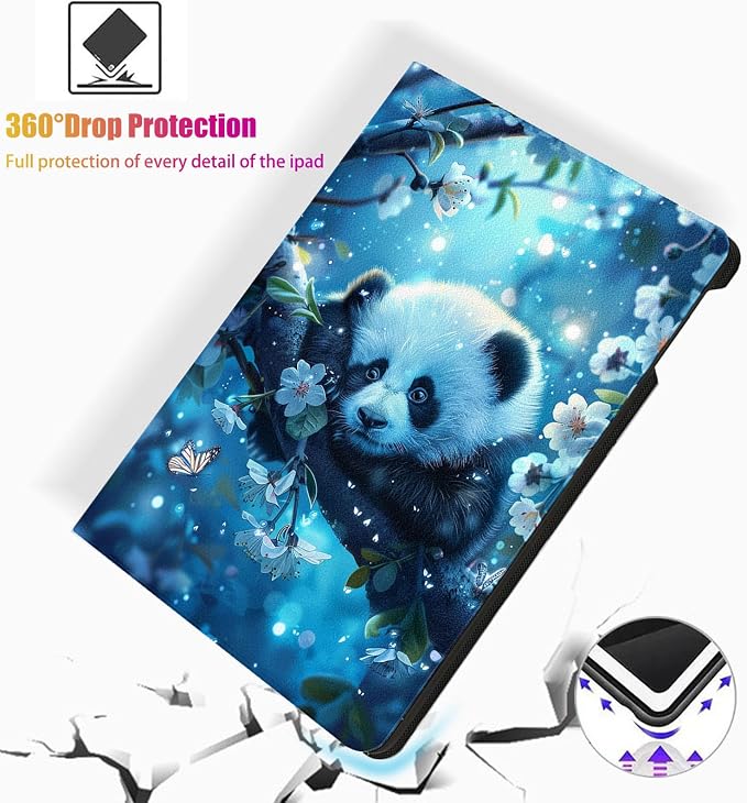 for Samsung Galaxy Tab A8 10.5 Inch 2022 Model X200/X205/X207 Tablet Case,Auto Wake/Sleep,Adjustable Stand Protective Cover - Cute Cat Swim Ring