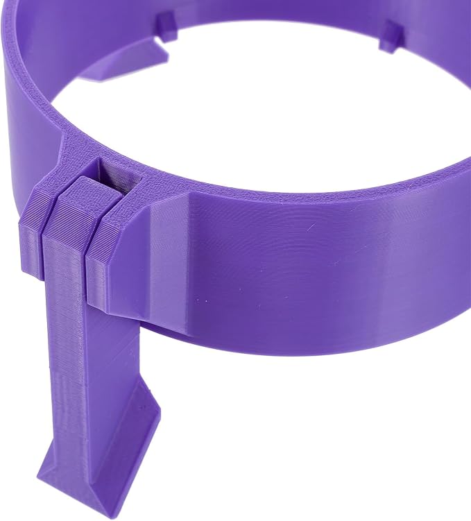 Arrow Tube Stand Adjustable Round Base Floor Rack for Tournaments | Pet Build, Purple Finish, Portable Setup, Target Practice and Outdoor Sessions, Stable 3-leg Support with Height Adjustment