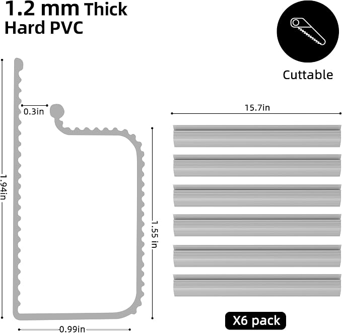YECAYE 94.2 in Cable Management Under Desk,Easy Install Adhesive Mount Cord Hider,Cord Organizer,Wire Management,Wire Hider for Office Organization,Child & Pet Proof,Grey (Pack of 2)