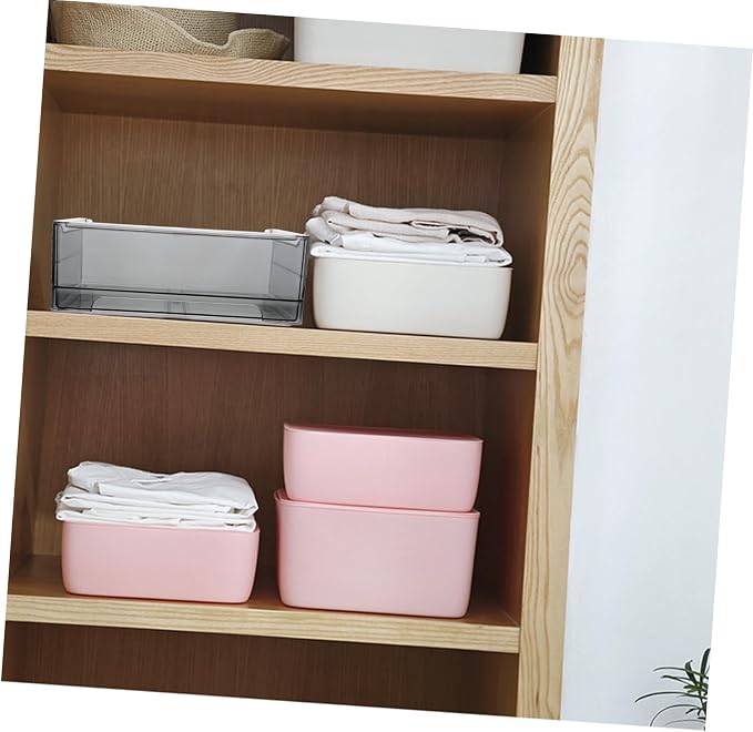 Underwear Organizer Storage Bin Stackable Clothing and Organizer for Bedroom Closet and Dresser Capacity Portable Design Easy Access Grey Includes Labels