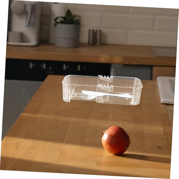 Alipis 3pcs Expandable Drawer Organizer Clear Storage Tray Dividers for Kitchen and Office Use Pet Material for Easy Organization