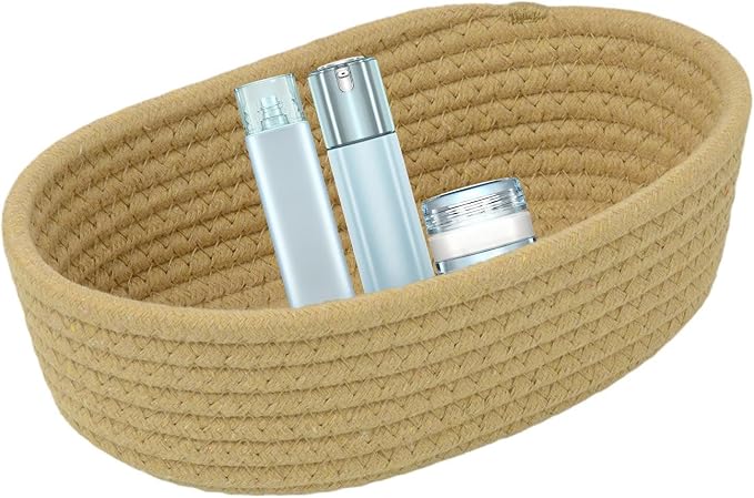 Dog Toy Basket - Handmade Storage Organizer | Dog toy basket with handmade woven design, decorative storage organizer for pet supplies, spacious capacity