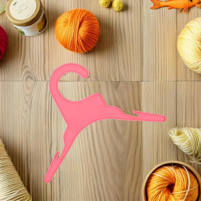 12pcs Pet Clothes Hangers Small Pink Plastic Puppy Clothing Rack | Portable Multifunctional Storage, Easy-to-use Organizer for Puppy Clothing and Pet Outfits, Outdoor Drying or Festival Party