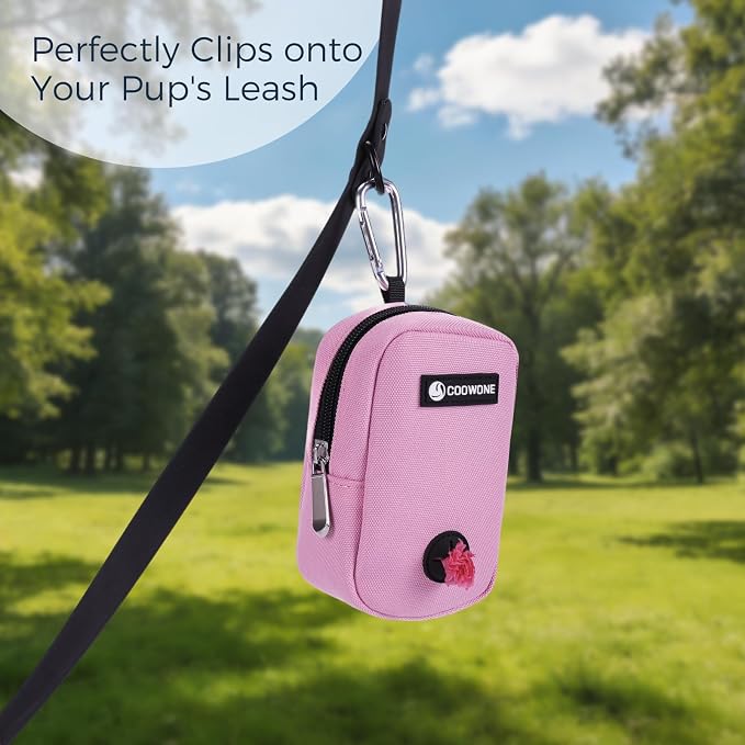 Dog Treat Pouch with Clip, Treat Pouches for Pet Training, Small Dog Treat Container Treat Bag for Leash, Waterproof Dog Treat Bag, Hands-free Training Pouch