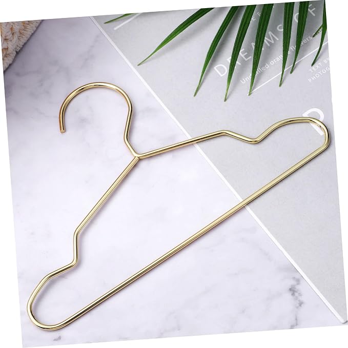 ERINGOGO 10Pcs Mini Dog Apparel Hangers Stylish Metal Clothes Hangers for Pets Closet Organizer Nonslip Design Durable and Space Saving