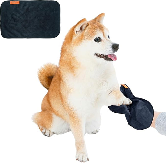 Paw & Leg Towel – Microfiber Dog Paw Cleaning Towel for Muddy Paws After Walks | Wipes Mud, Dirt & Wet Paws | 9.5 x 15 in