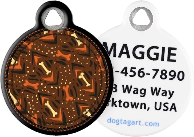 Lupine Pattern Down Under Custom Pet ID Tag for Dogs and Cats (Large) Lupine Brand Matching Tag, Complements Lupine Leash and Collar Patterns, Customizable Dog Tags