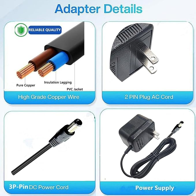 12V AC Adapter for PetSafe Drinkwell 360 Dog Cat Water Fountain | Compatible with PAC00-13206, Multi-Tier Pet Fountains, PetSafe Pump Power Supply