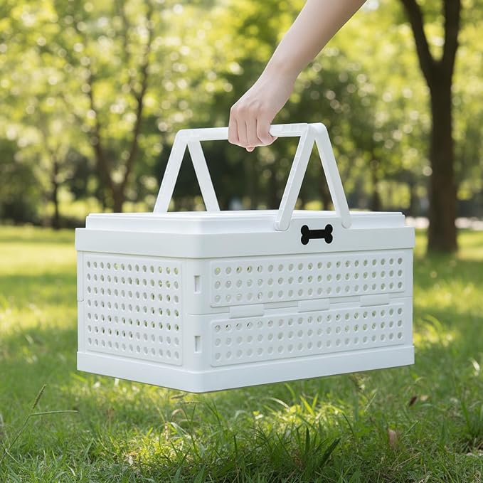 dog toy basket with Handle Pet home,outdoor multifunctional storage box,foldable storage with wheels,portable miscellaneous,storage basket