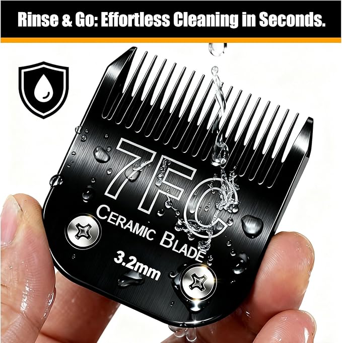 Dog Grooming Replacement Blades Compatible with Andis Dog Clippers,Most OsterA5, Wahl KM Series Pet Clippers for Animal Dog,Cat,Horse (10+4FC+5FC+7FC)