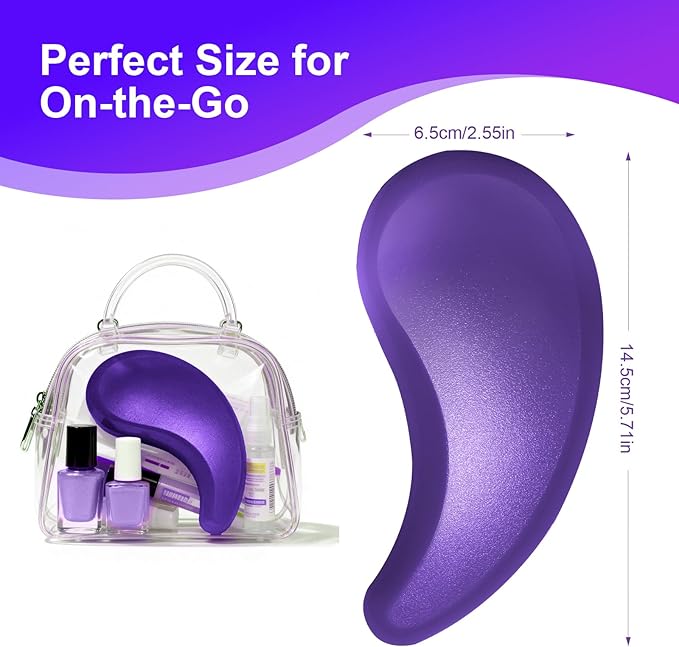 Small Dog Brush- Grooming Tool for Teddy, Yorkies, Maltese, Shih Tzu, Chihuahua - Puppy Hair Brush (Dark Purple)