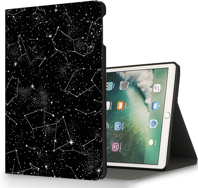 for Microsoft Surface Pro X/Pro X Plus-13 2019/2020/2021/2024 Tablet Case,Auto Wake/Sleep,Adjustable Stand Protective Cover - Star Constellation