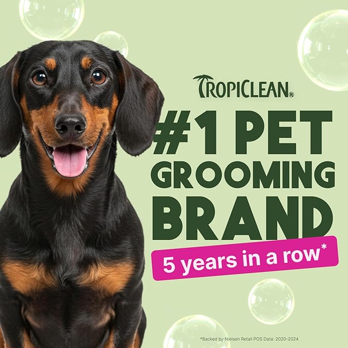 TropiClean Berry & Coconut Deep Cleansing Cat Shampoo | Kitten Shampoo Reduces Matting | Natural Shampoo Derived from Natural Ingredients | Made in The USA | 12 oz.
