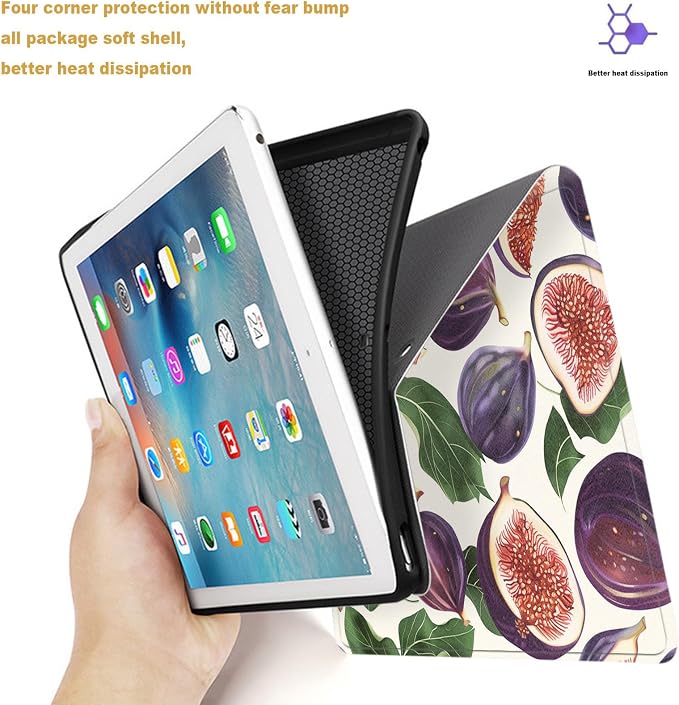 Tablet Case for iPad 10.5 Inch (iPad Air 3/Pro,2017/2019),Shockproof Protective Cover with Stand,Auto Wake/Sleep,Fig