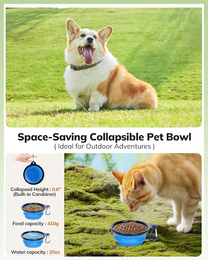 Morpilot Pet Carrier for Large Cats, Puppies & Small Dogs Up to 25lbs | Escape-Proof with Locking Zippers, Dual-Sided Cushion, Safety Buckle for Car & Vet Travel, Includes Foldable Bowl (Purple)