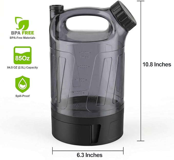 Portable Dog Travel Water Bottle 84 oz, Large Dog Water Bottle Bowl Dispenser, Leak Proof Pet Water Bottle for Dogs, Camping Hiking Walking Beach Car Outdoor Essentials