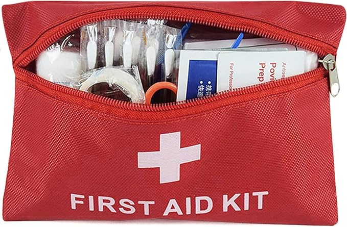 12 Pcs First Aid Kit Empty Bag (Bag Only) | Travel Empty First Aid Pouch for Emergency at Home, Office, Car, Outdoors, Camping